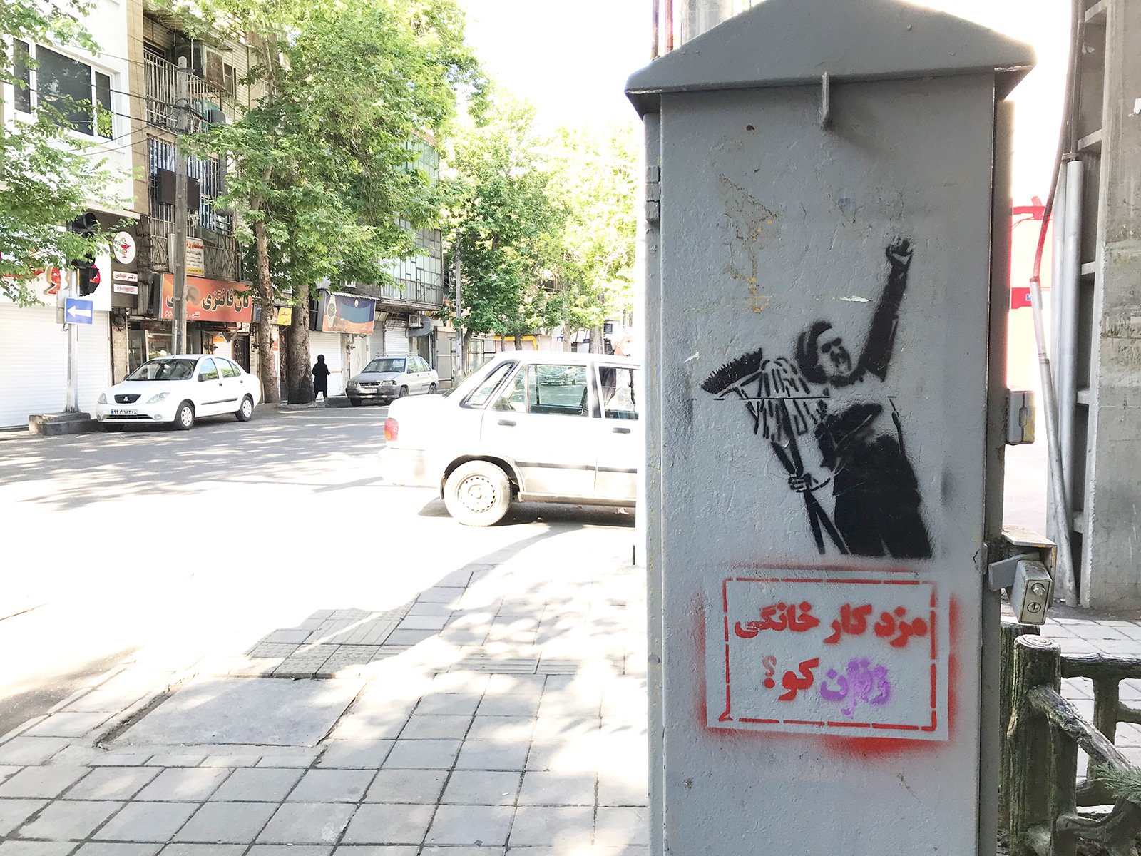 گرافیتی مزد کار خانگی (10)