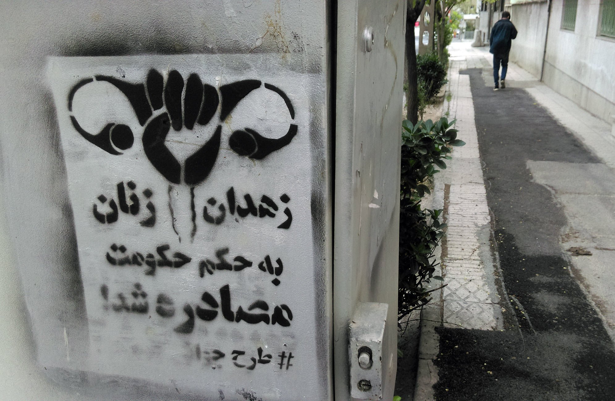 گرافیتی علیه طرح جوانی جمعیت-زهدان زنان به حکم حکومت مصادره شد (11)