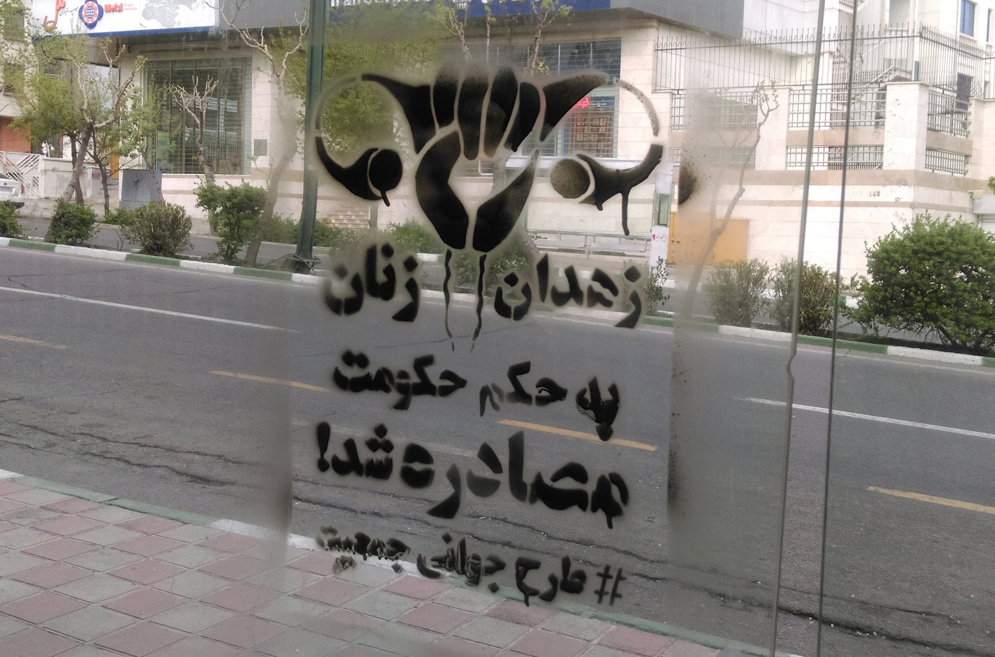 گرافیتی علیه طرح جوانی جمعیت-زهدان زنان به حکم حکومت مصادره شد (6)