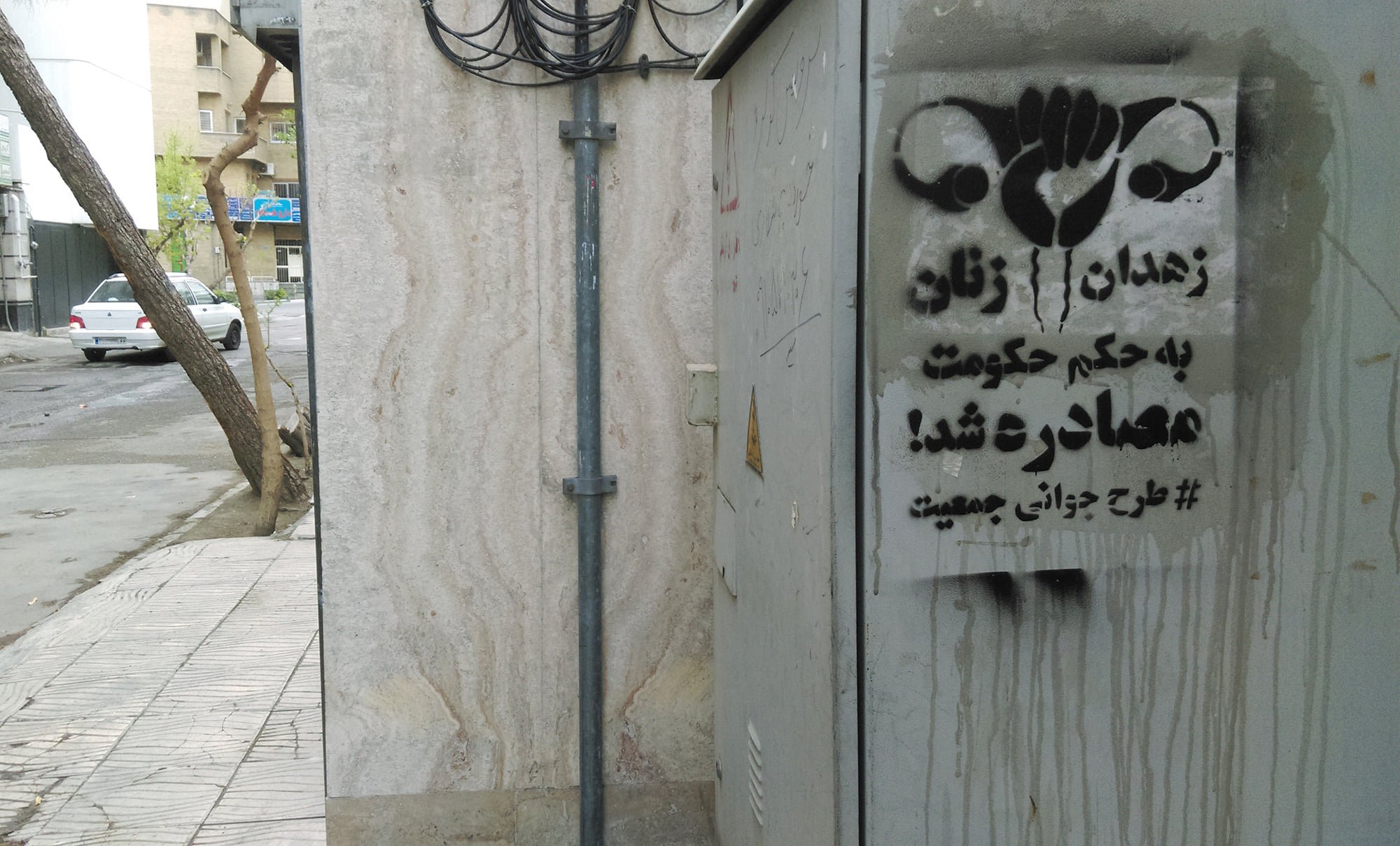 گرافیتی علیه طرح جوانی جمعیت-زهدان زنان به حکم حکومت مصادره شد (9)