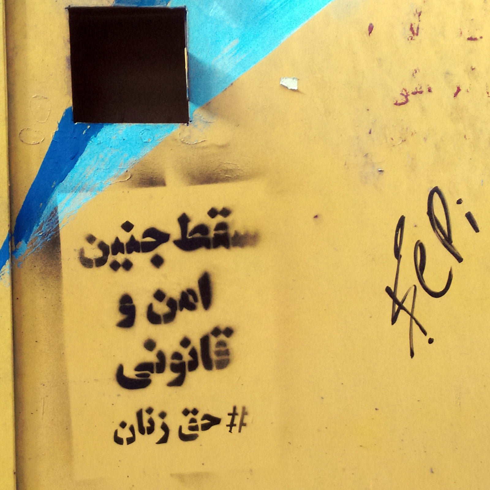 گرافیتی علیه طرح جوانی جمعیت-سقط جنین امن و قانونی، حق زنان (9)