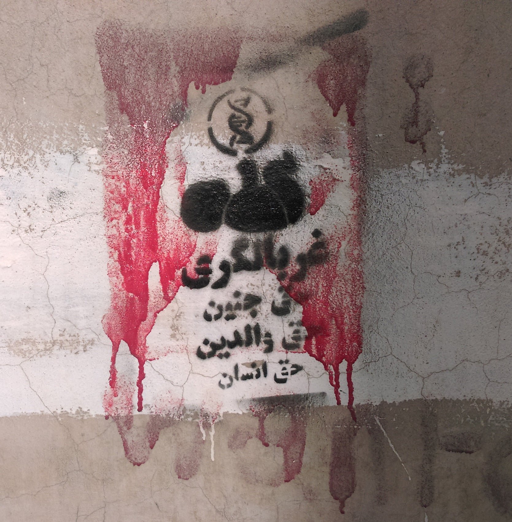 گرافیتی علیه طرح جوانی جمعیت-غربالگری ژنتیک جنین (1)